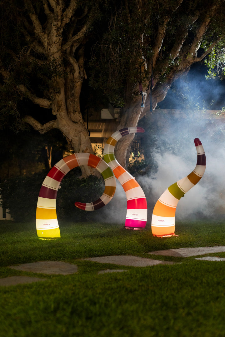 Colorful Halloween Inflatable Lawn Snakes - Set of 3 by Funboy