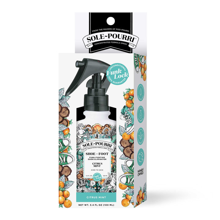 Sole~Pourri Shoe + Foot Odor Eliminator - Citrus Mint 3.4oz by Poo~Pourri