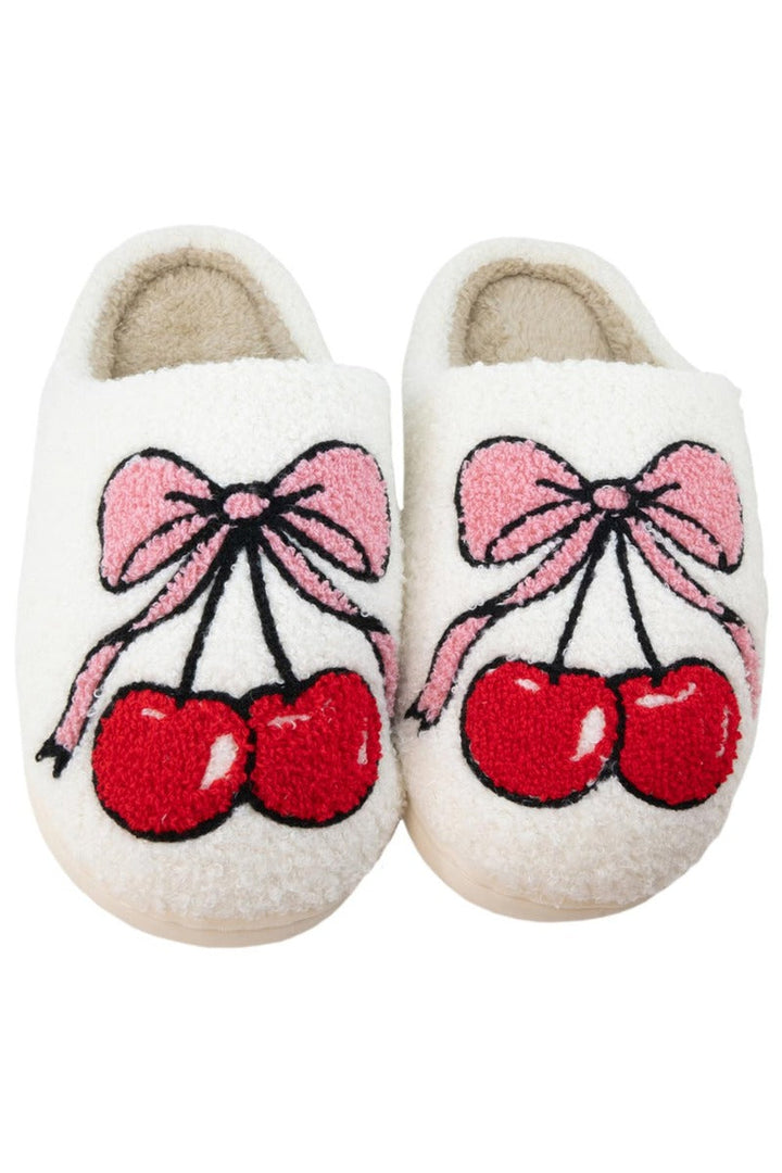 Cherry Bow Slippers Shoes  By Katydid