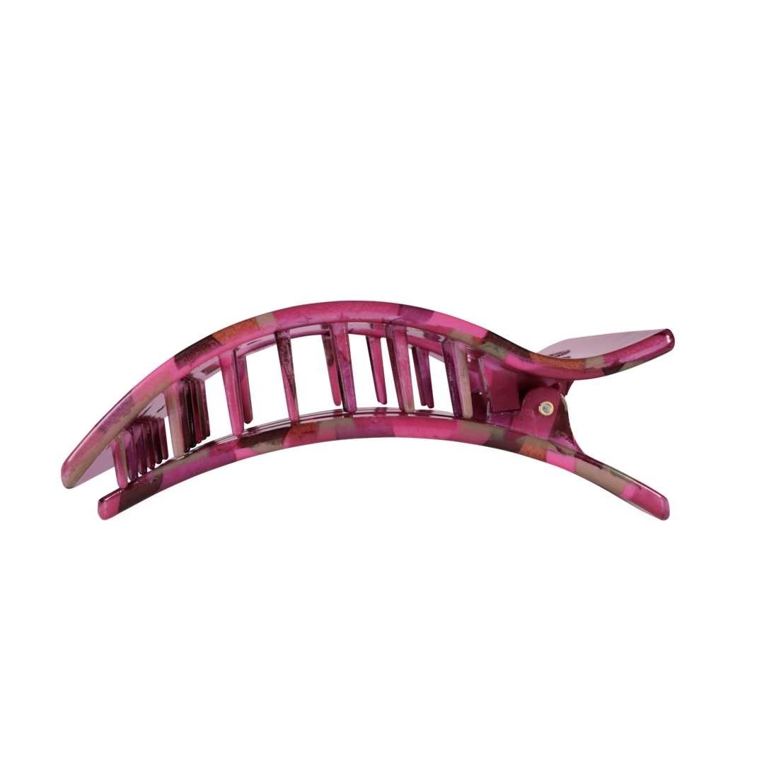 Large Teleties Flat Rectangle Clip - Garden Glam