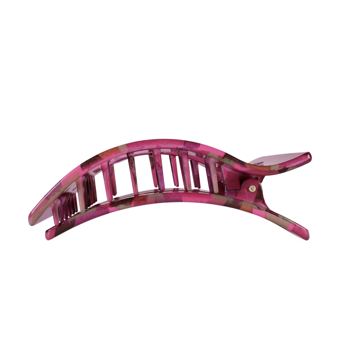 Large Teleties Flat Rectangle Clip - Garden Glam