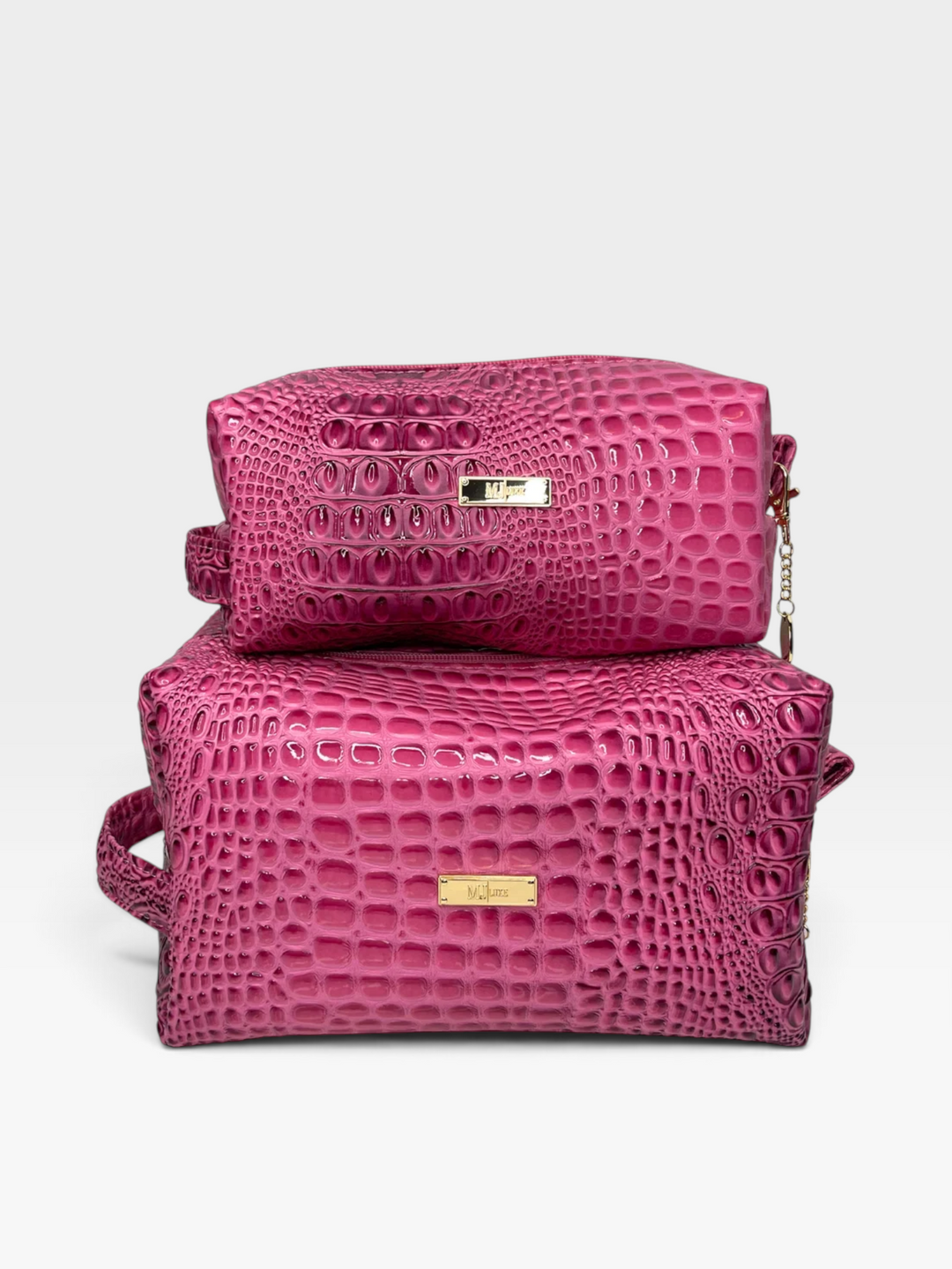 Bubble Gator MJ Pink Bobbie Bags by Makeup Junkie (Ships in 3-4 Weeks)
