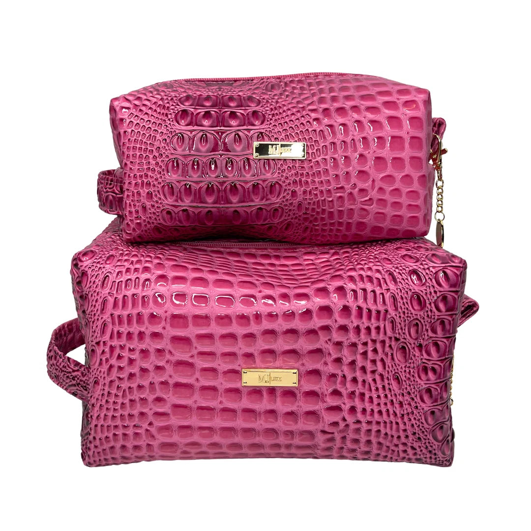 Bubble Gator MJ Pink Bobbie Bags by Makeup Junkie (Ships in 3-4 Weeks)