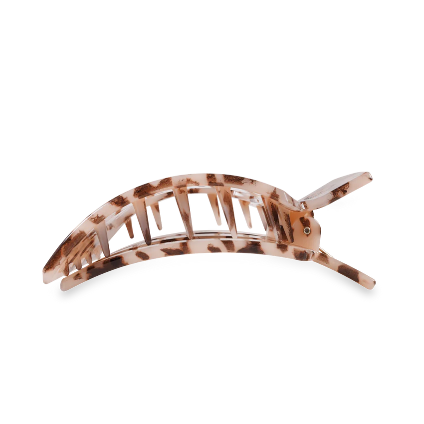 Large Teleties Flat Square Clip - Blonde Tortoise