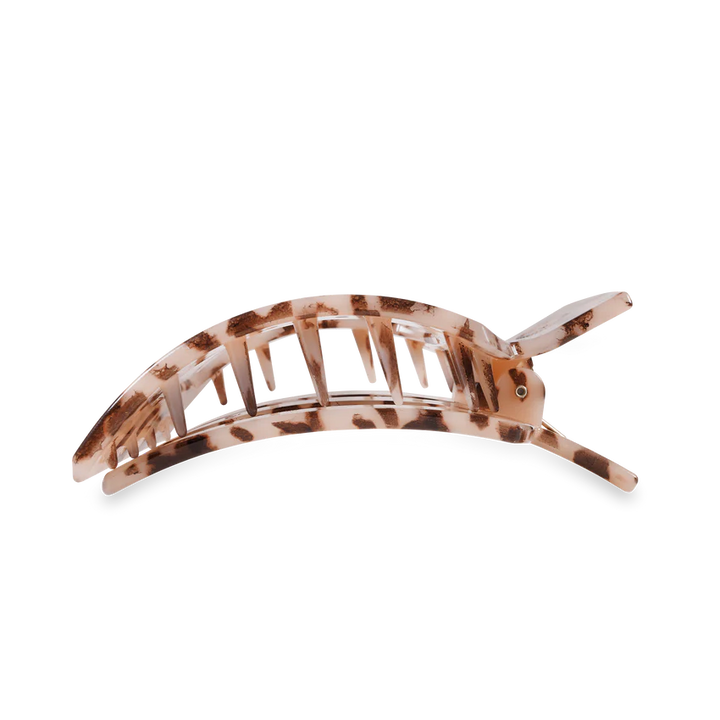 Large Teleties Flat Square Clip - Blonde Tortoise