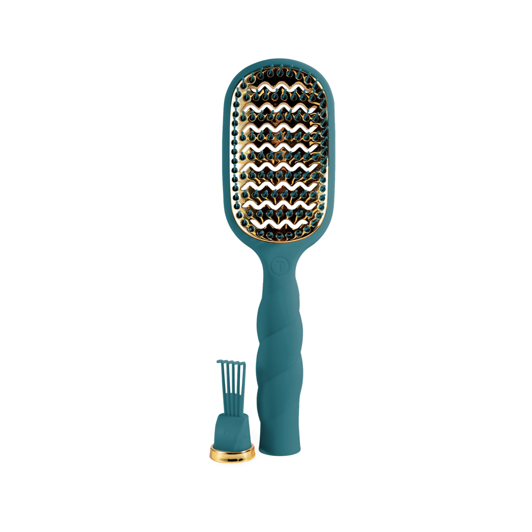 Teal With It Vented Hair Brush by Teleties