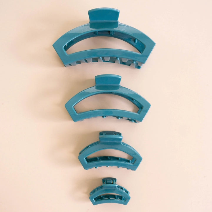 Tiny Teleties Open Claw Clip - Teal With It
