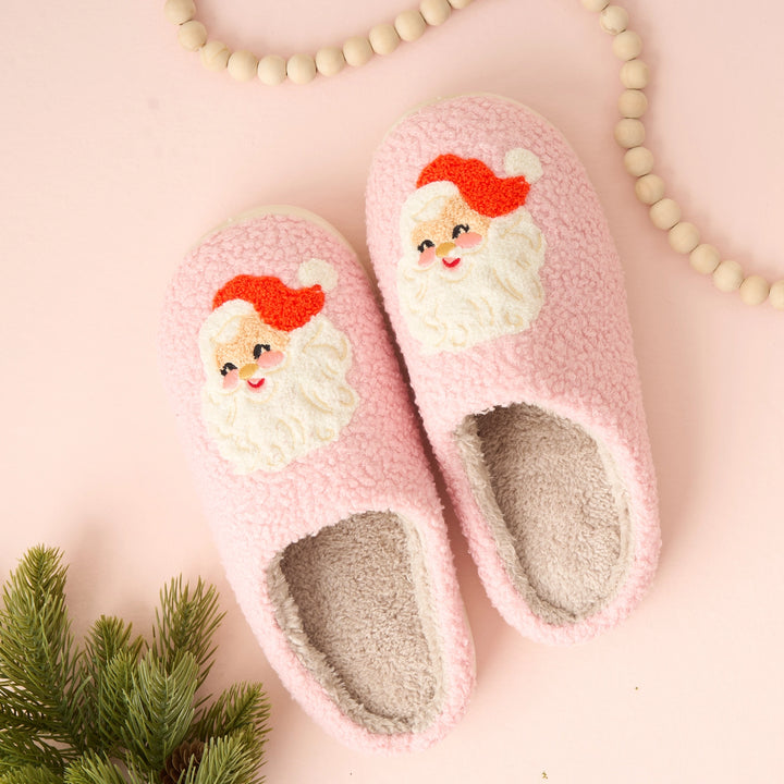 Santa Pink Slippers by the Darling Effect