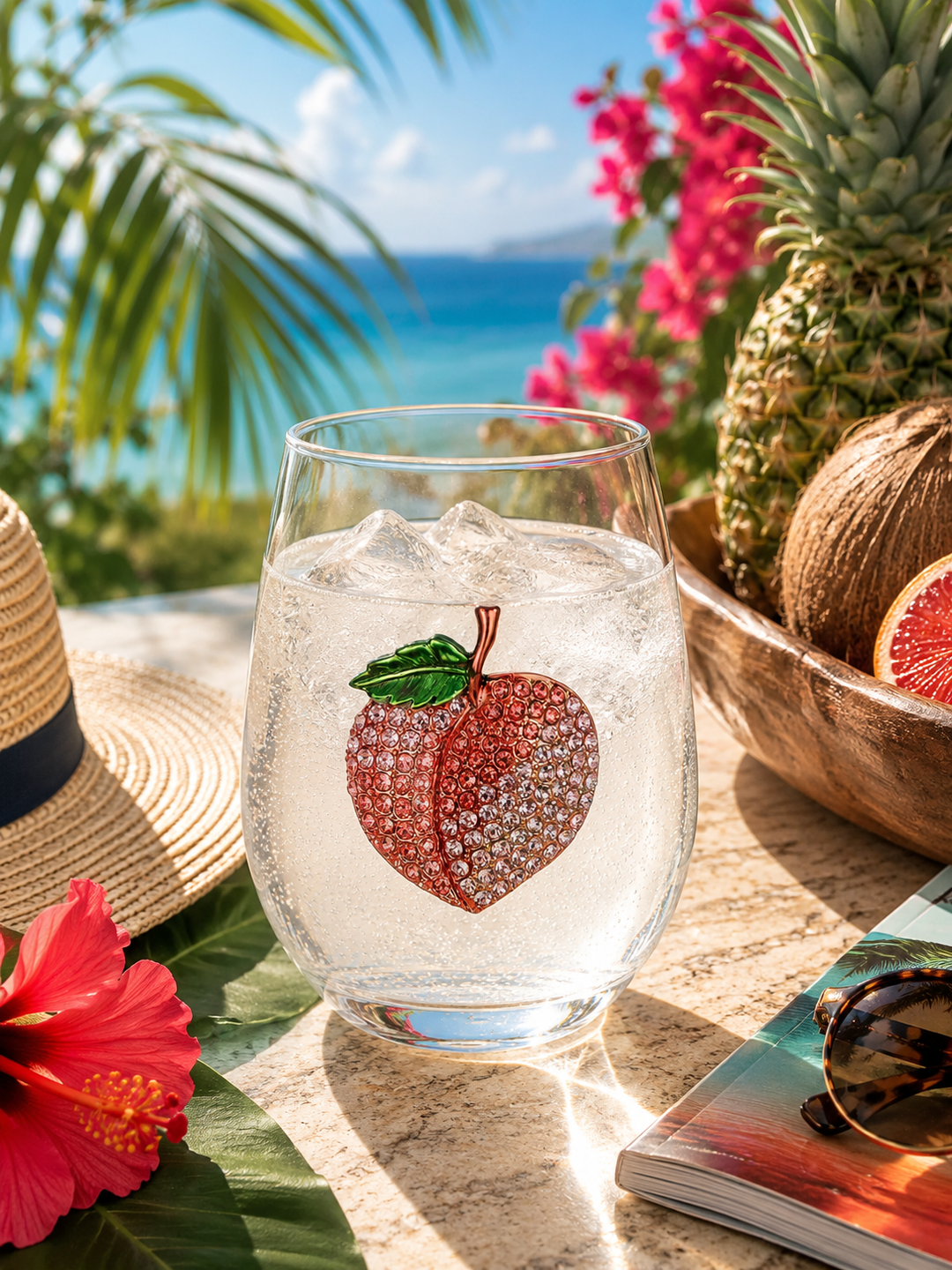 JUNE PREORDER: Peach Stemless by the Queens Jewels (Ships in 2-3 Weeks)