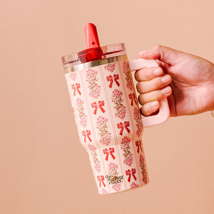 Oh So Merry 20 oz Lifestyle Flip Straw Tumbler by the Darling Effect