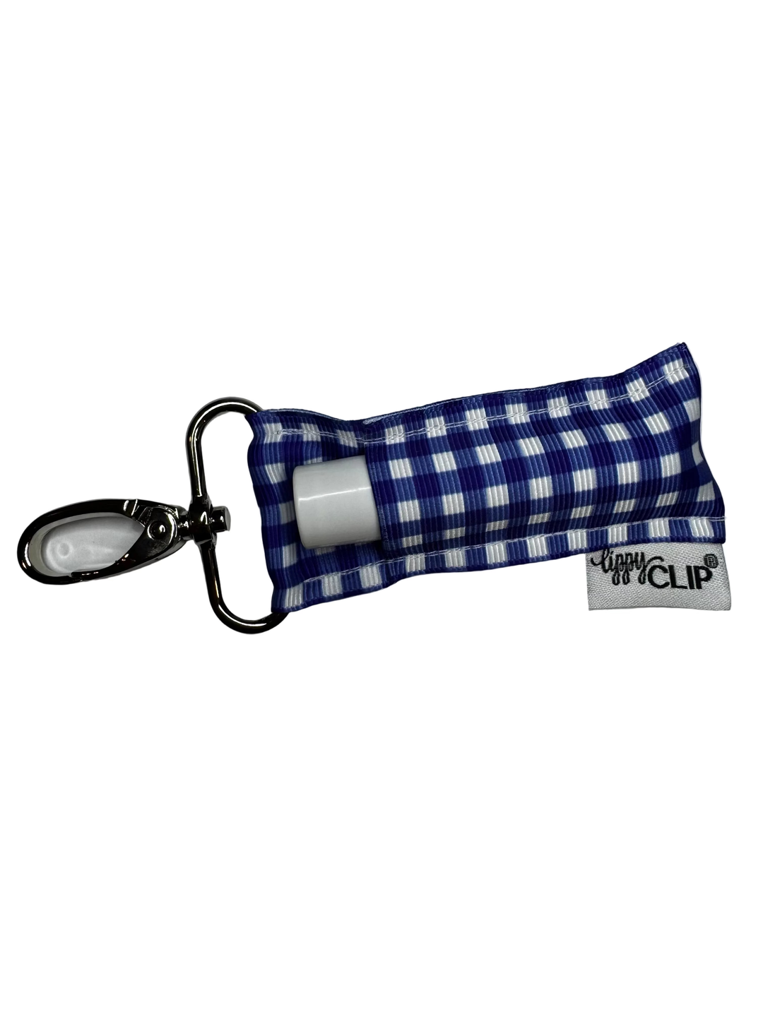 Royal Blue Gingham LippyClip® Lip Balm Holder (PREORDER: Ships in 2-3 Weeks)
