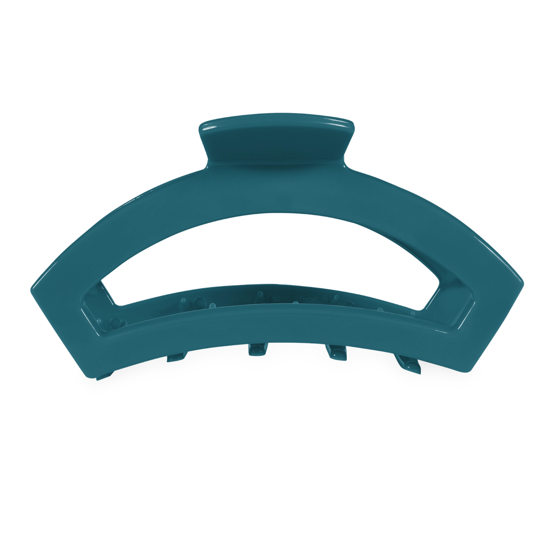 Large Teleties Open Claw Clip - Teal With It