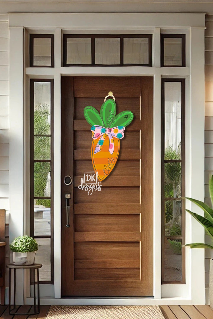 Large Carrot DK Door Hanger (Ships in 3-4 Weeks)
