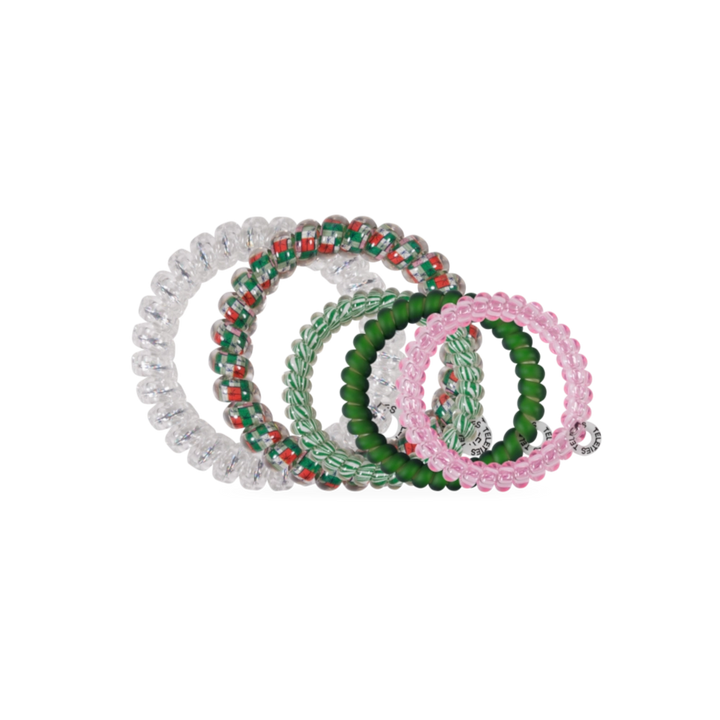 Teleties Hair Tie - Large and Small Band Pack of 5 - No Peeking Allowed (Ships in 1-2 Weeks)