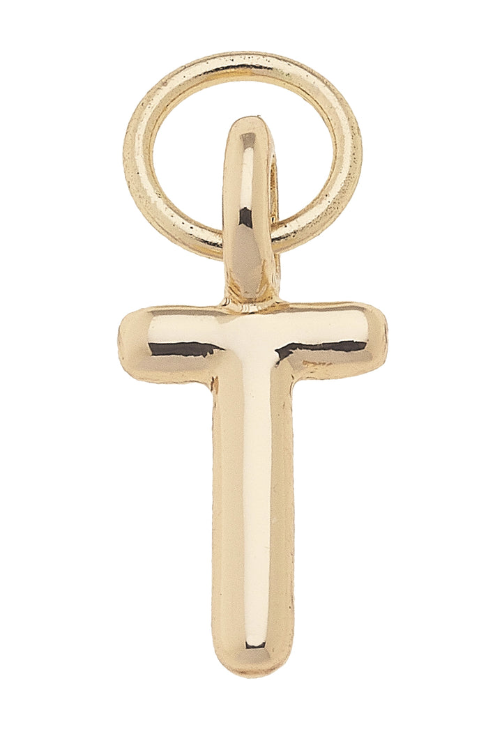 Mini Initial Charm in Shiny Gold By Canvas