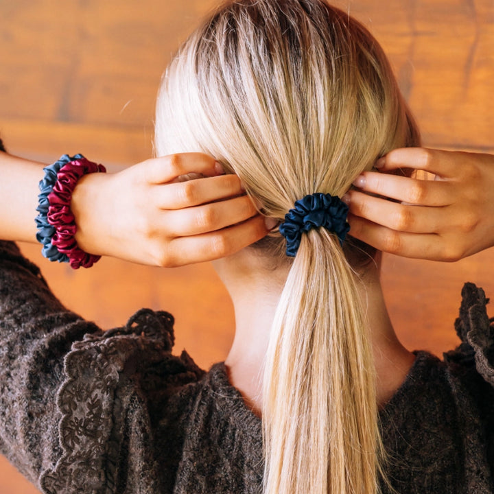 Teleties Silk Scrunchies - Small Band Pack of 3 - Autumn Assortments