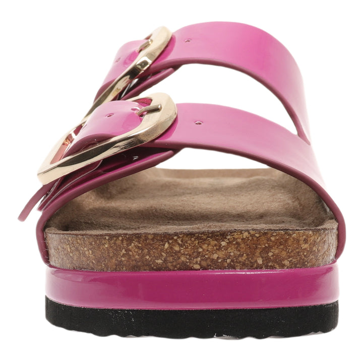 Outwoods Joan Buckle Sandals - Fuchsia
