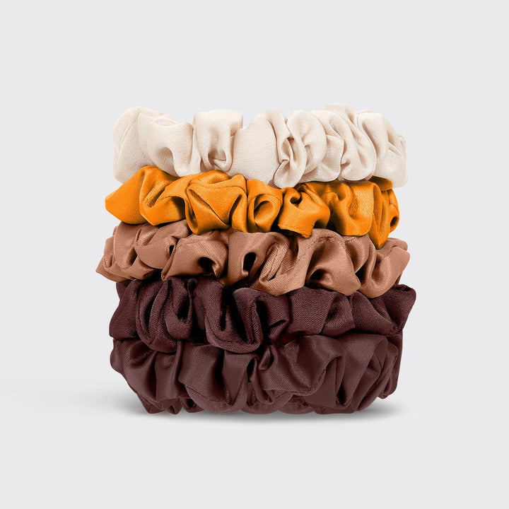 Satin Petite Scrunchies Set - Sedona