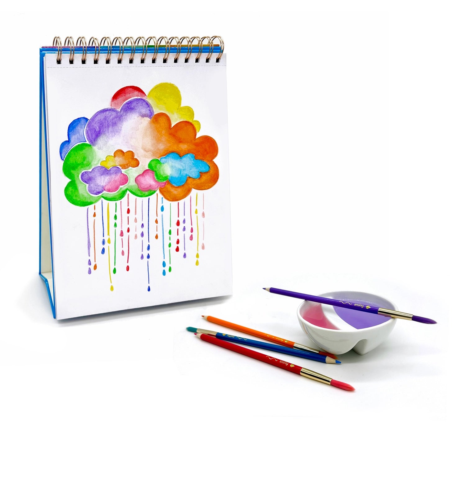 Pastel Colorbrush - Watercolor Pencil & Paintbrush - Set of 12