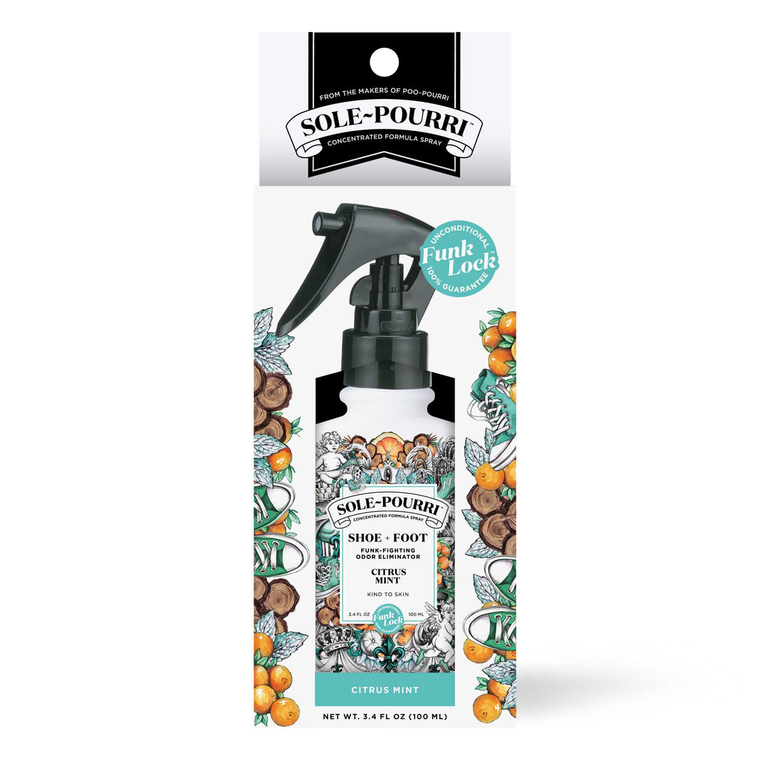 Sole~Pourri Shoe + Foot Odor Eliminator - Citrus Mint 3.4oz by Poo~Pourri