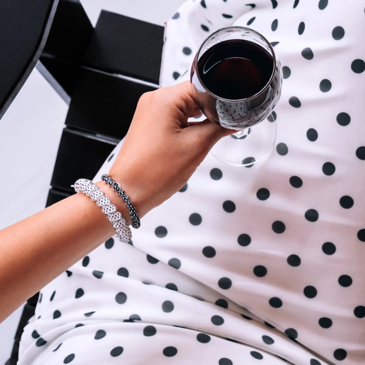 Teleties Hair Tie - Large Band Pack of 3 - Polka Dot Party (Ships Next Week)