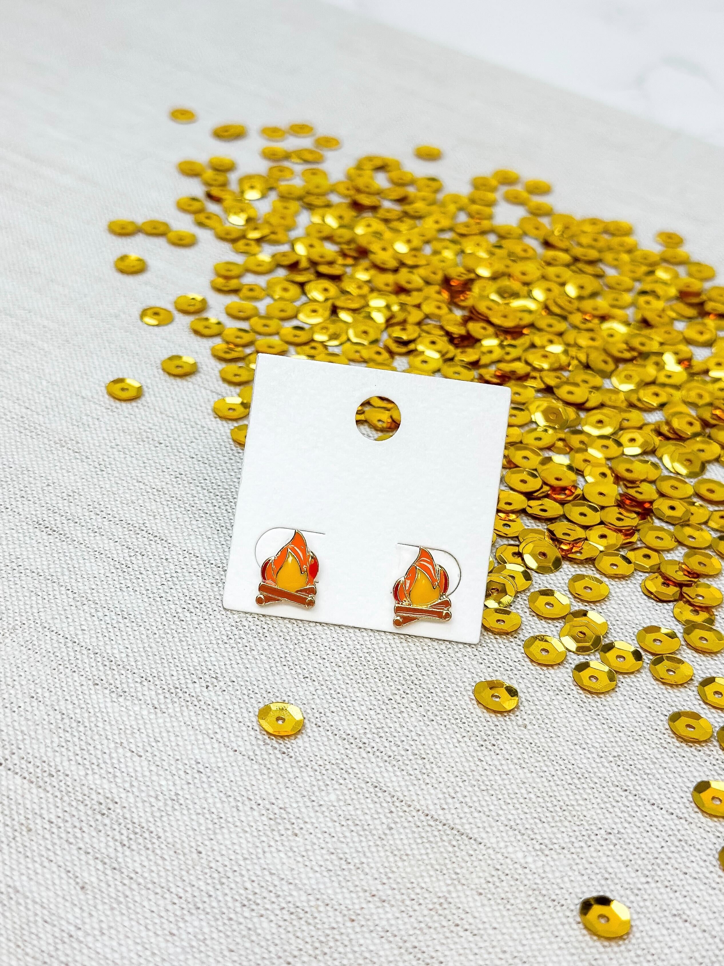 Campfire Enamel Studs by Prep Obsessed