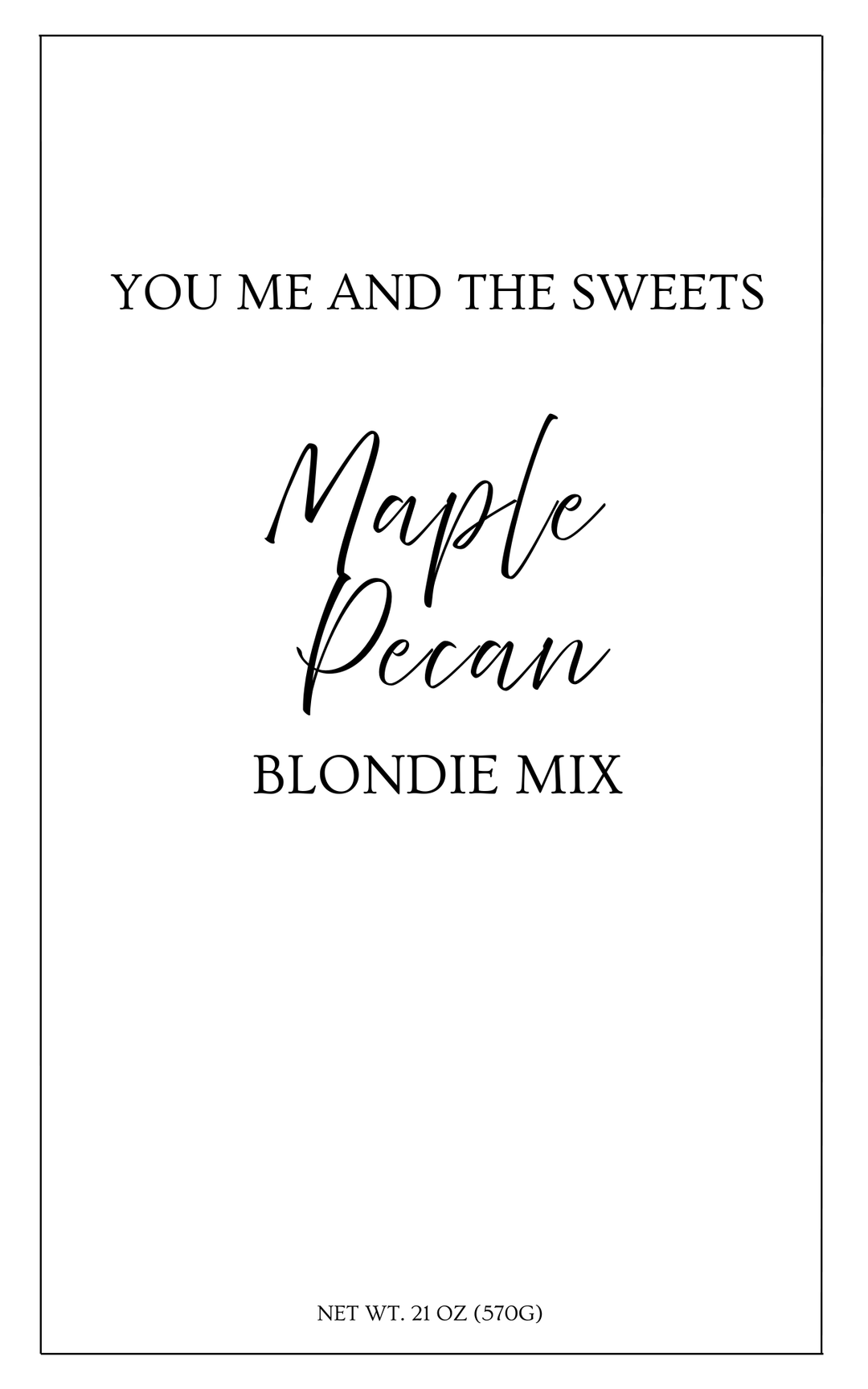 JULY PREORDER: Regular Blondie Mix by You Me And The Sweets (Ships in 2-3 Weeks)