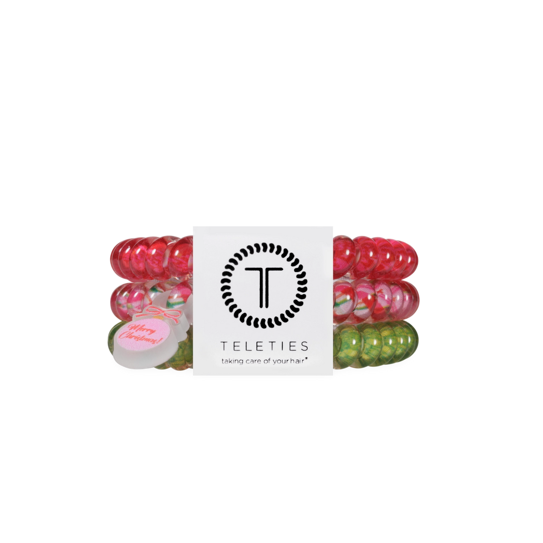 Teleties Hair Tie - Small Band Pack of 3 - And to All a Good Night (Ships in 1-2 Weeks)