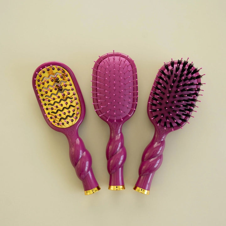 Mulberry Mini Boar Bristle Hair Brush by Teleties