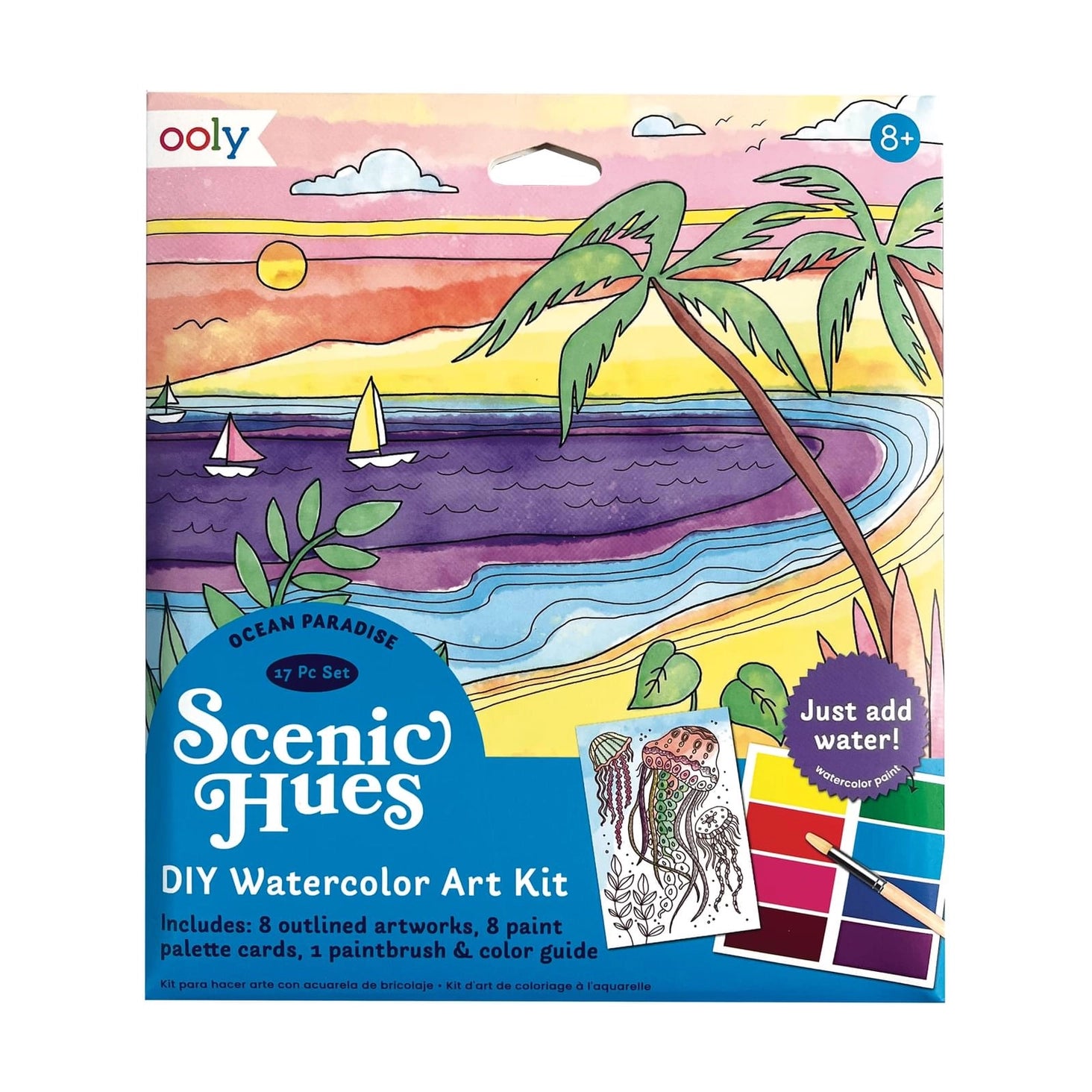 Scenic Hues D.I.Y. Watercolor Kit - Ocean Paradise