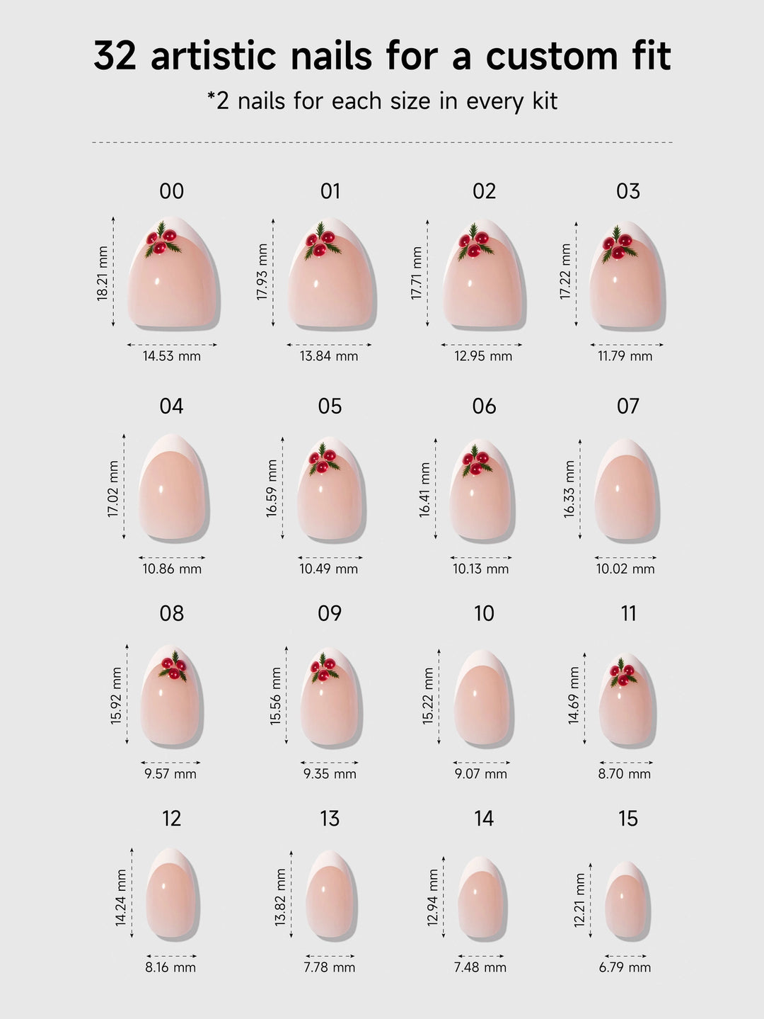 Merry Berries Press-On Nails by Celebritips