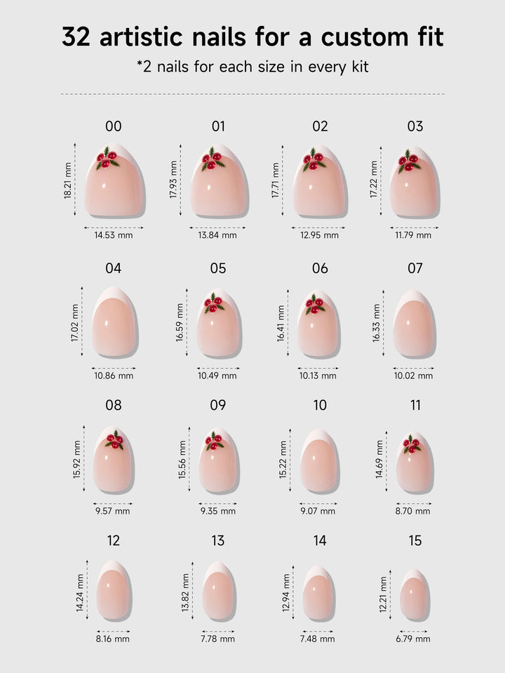 Merry Berries Press-On Nails by Celebritips