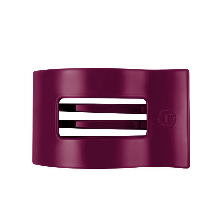 Large Teleties Flat Rectangle Clip - Mulberry