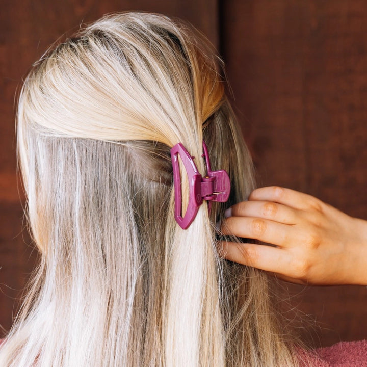 Small Teleties Open Claw Clip - Mulberry