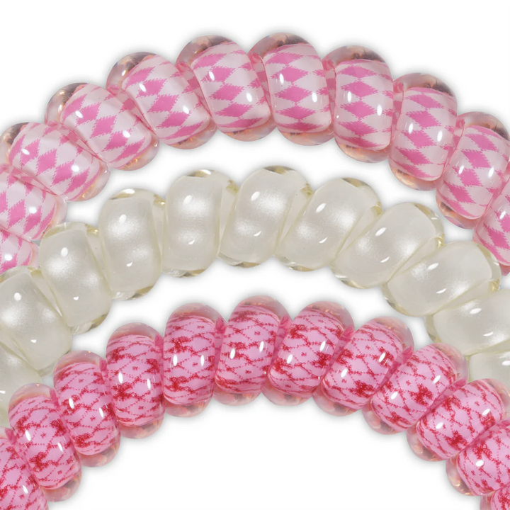 Teleties Hair Tie - Small Band Pack of 3 - Cherry Bomb