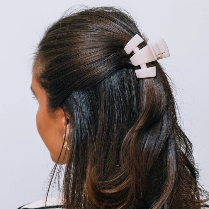 Petite Teleties Claw Clip - Almond Beige