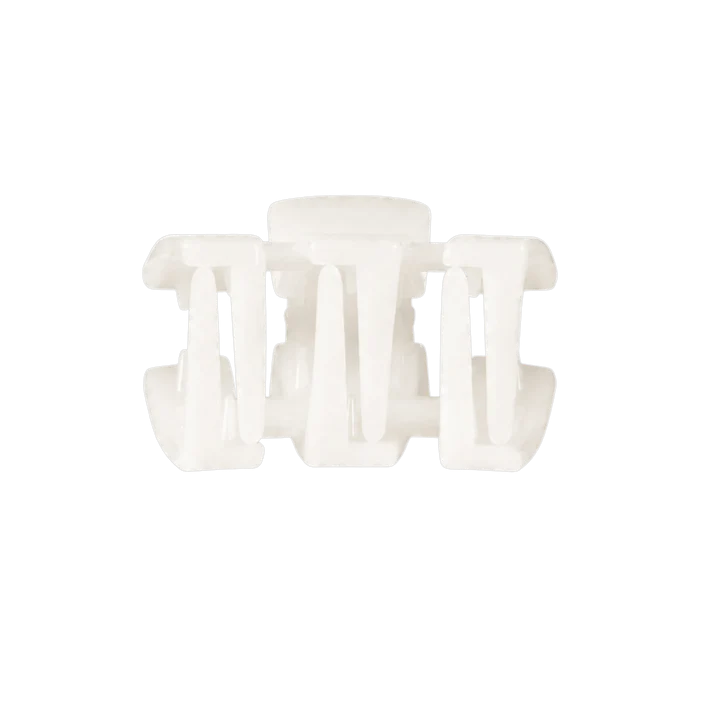 Petite Teleties Claw Clip - Coconut White
