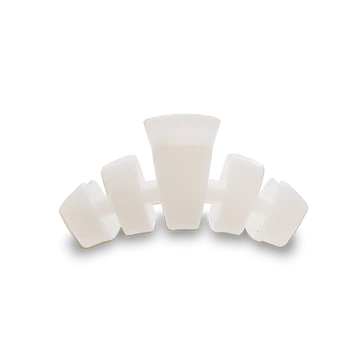 Small Teleties Claw Clip - Coconut White