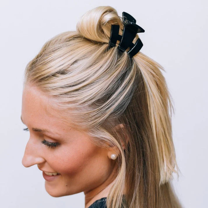 Petite Teleties Claw Clip - Jet Black