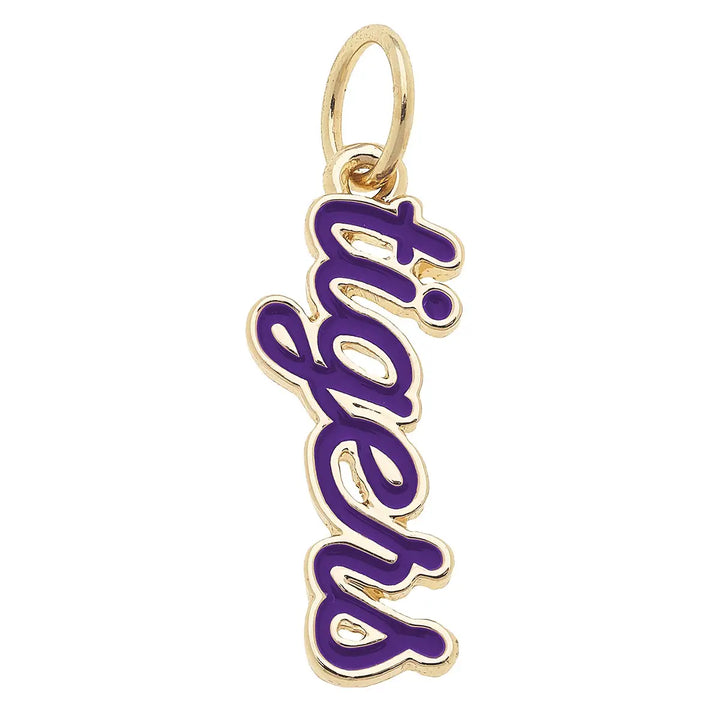 NCAA Enamel Script Charm By Canvas