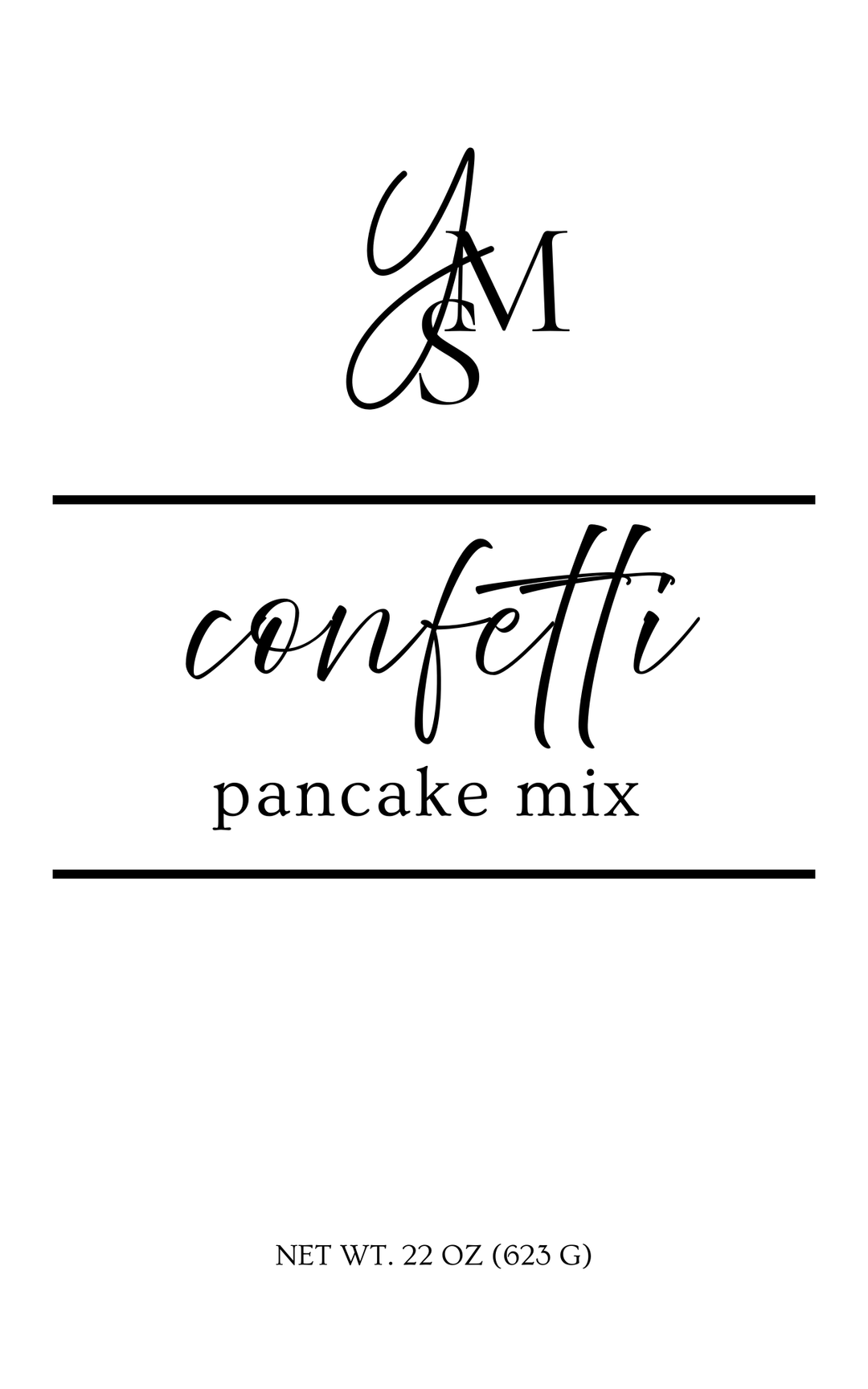 JULY PREORDER: Pancake Mix by You Me And The Sweets (Ships in 2-3 Weeks)