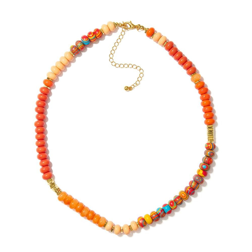 Stone Beaded Candy Necklace