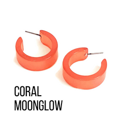 Moonglow Clara Hoop Earrings by Leetie Lovendale (Preorder: Ships in 2-3 Weeks)