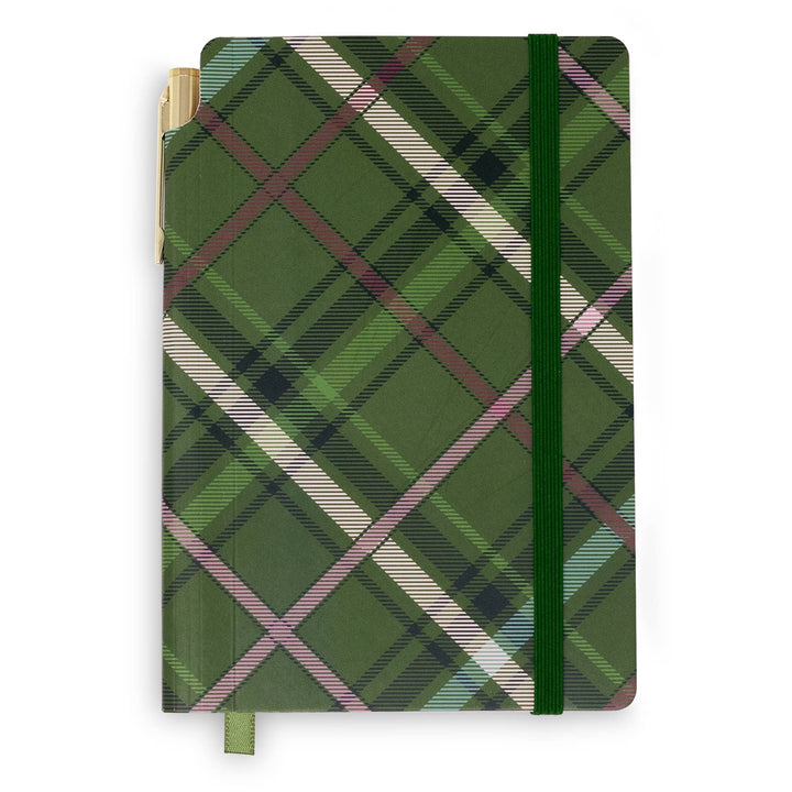 Journal with Pen - Chelsea Green Plaid by Vera Bradley
