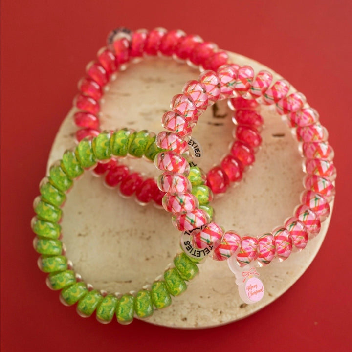 Teleties Hair Tie - Large Band Pack of 3 - And to All a Good Night (Ships in 1-2 Weeks)