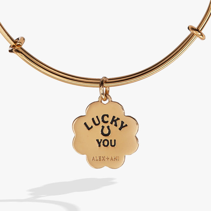 Four-Leaf Clover Charm Bangle Bracelet by Alex + Ani (Ships in 2-3 Weeks)