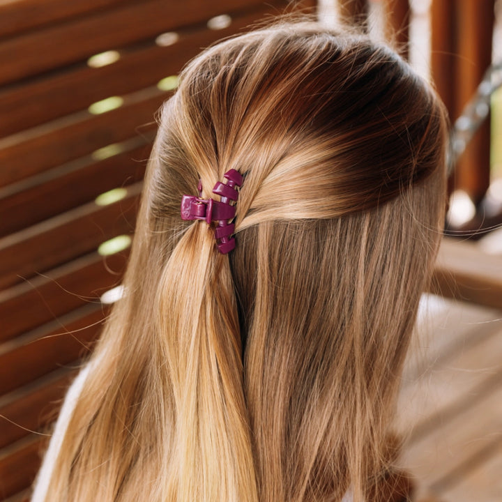 Tiny Teleties Claw Clip - Mulberry