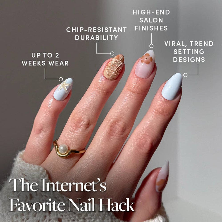 Sea Star Press-On Nails by Glamnetic