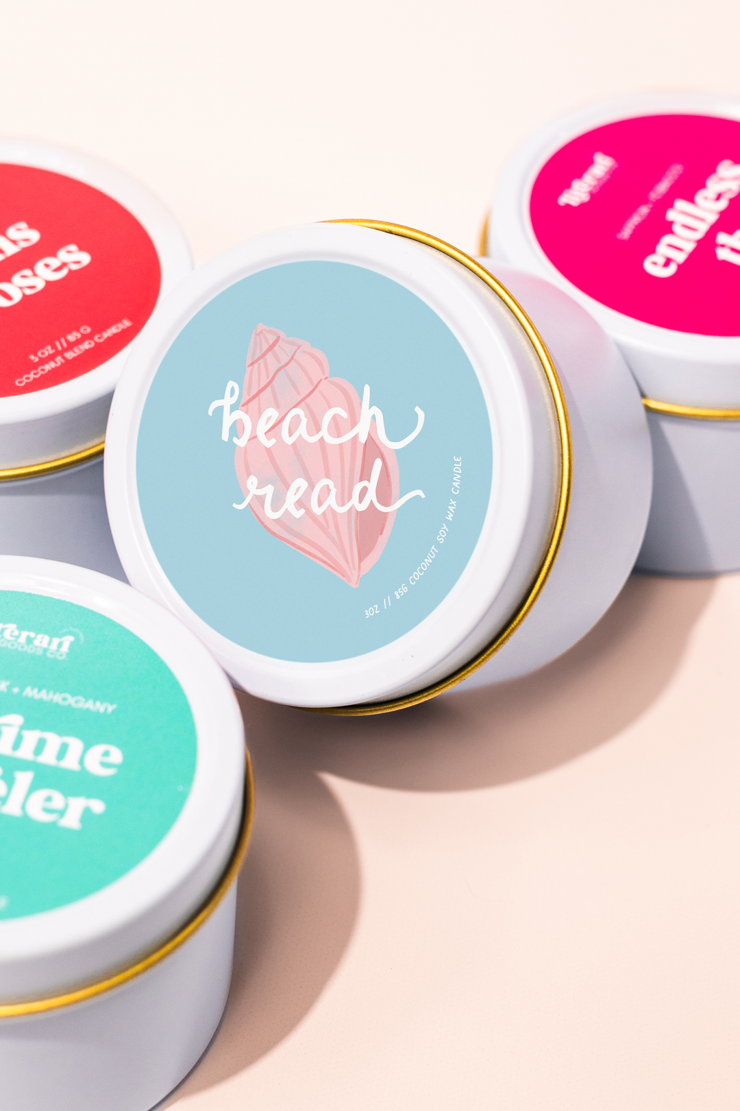 Beach Read 3 oz Travel Tin Candle