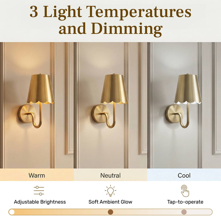 Bell & Howell Set of 2 Rechargeable Wall Sconces
